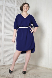 Платье-рубашка 099602 ЛаТэ (Темно-синий)